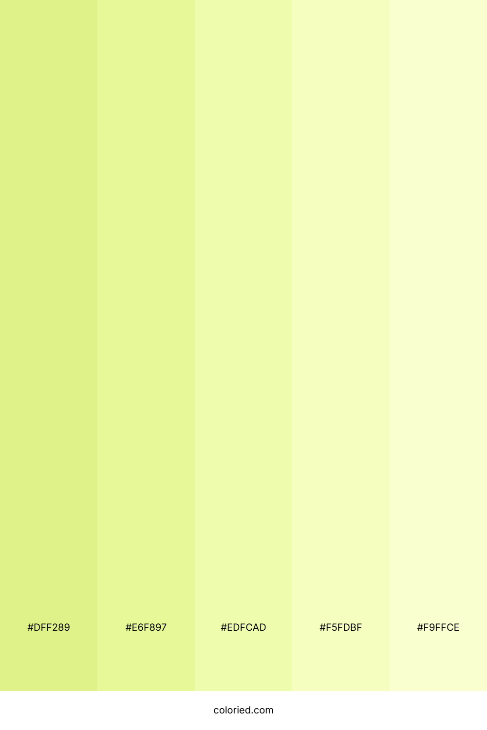 Pastel Lime Color Palette