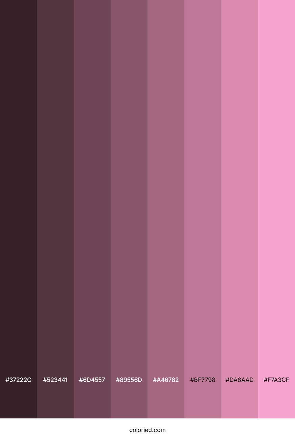 Pastel Magenta Color Shades