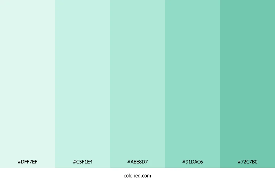Pastel Mint Color Palette