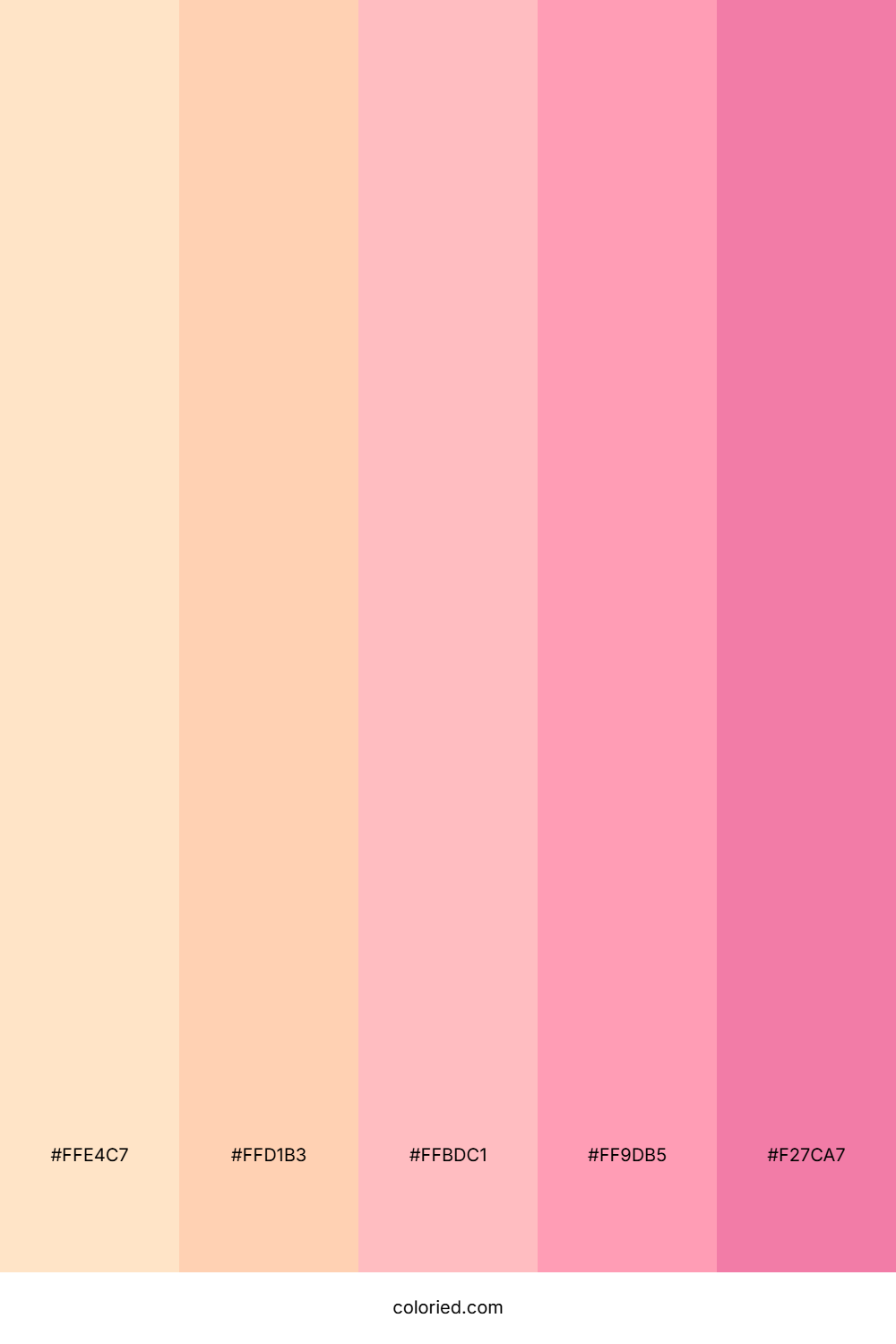 Pastel Orange and Pink Color Palette