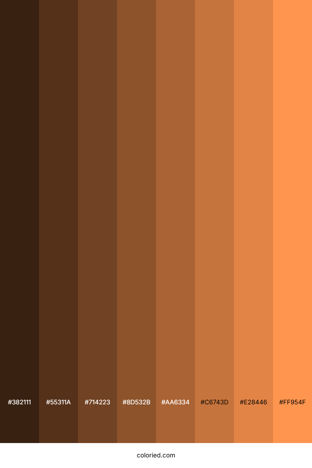 Pastel Orange Color Shades