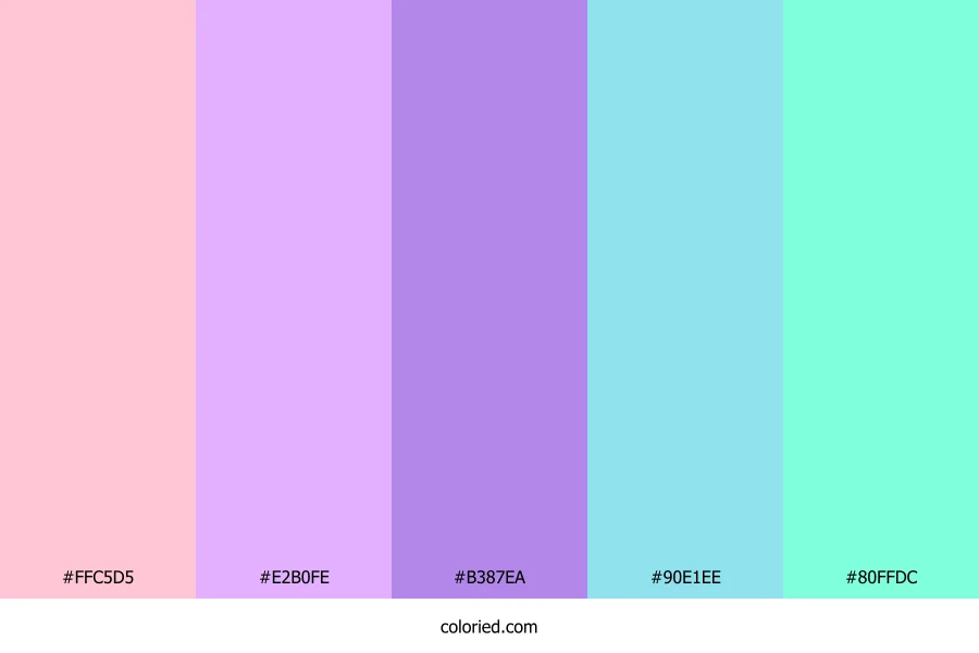 Pastel Orchid Breeze Color Palette