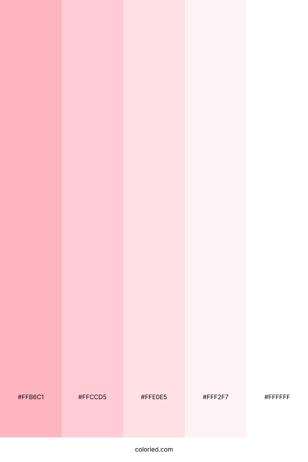 Pastel Pink and Whites Color Palette