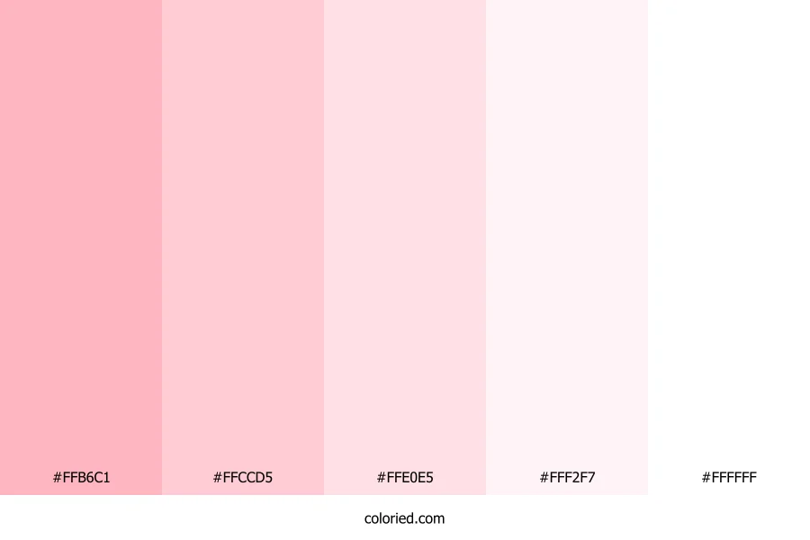Pastel Pink and Whites Color Palette