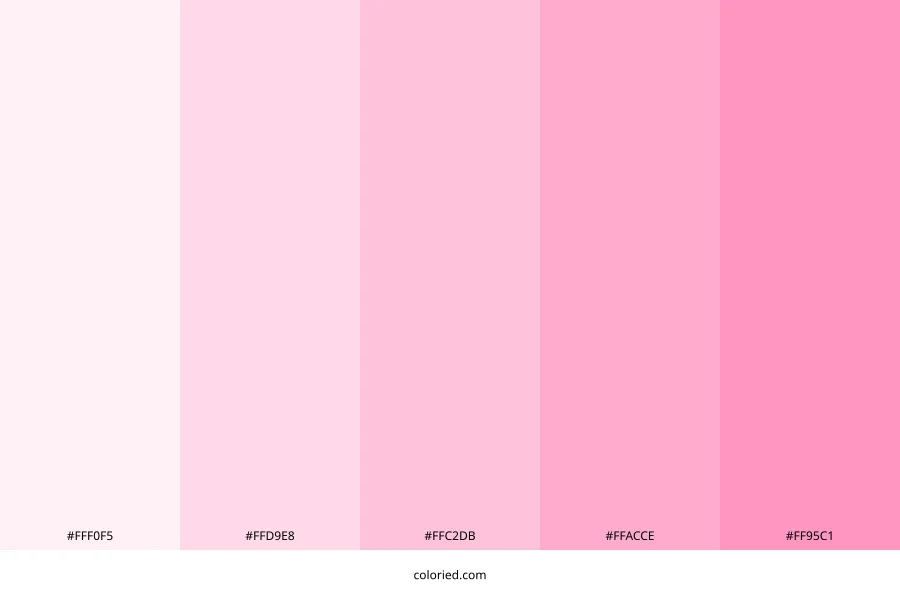 Pastel Pink Color Palette
