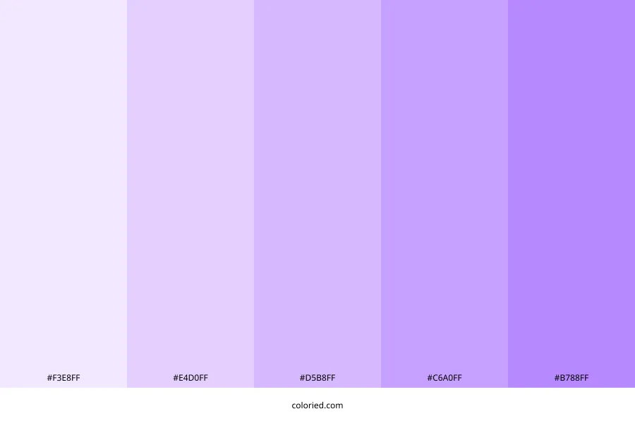 Pastel Purple Color Palette