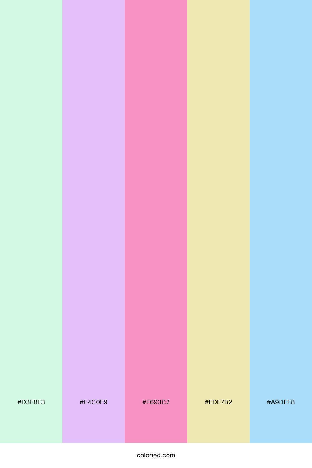 Pastel Rainbow Drift Palette