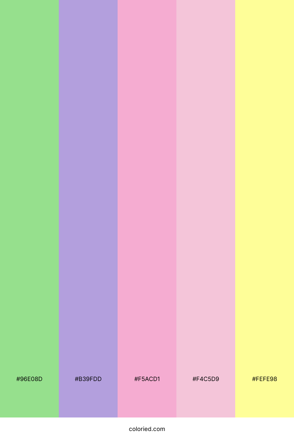Pastel Rainbow Mix Color Palette