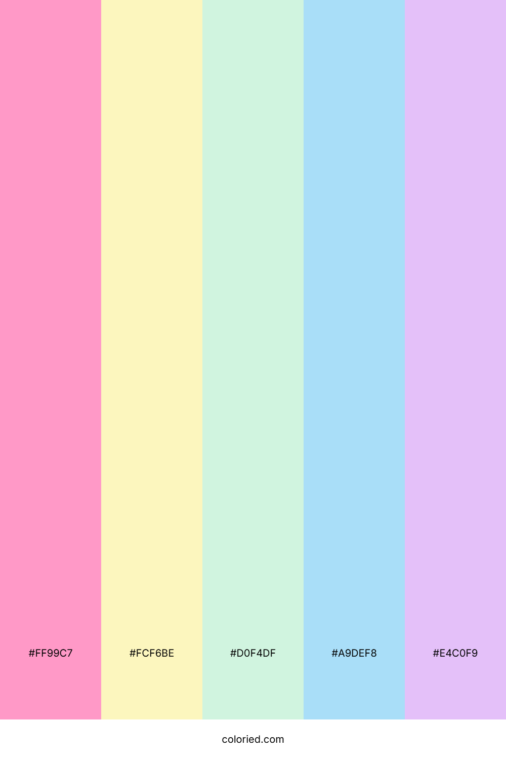 Pastel Rainbow Oasis Palette