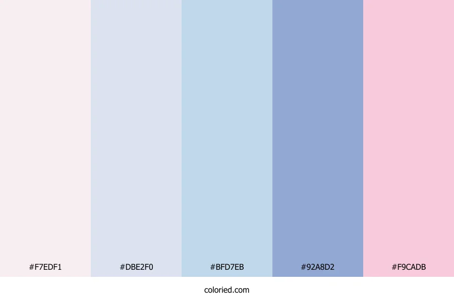 Pastel Rose Lagoon Color Palette
