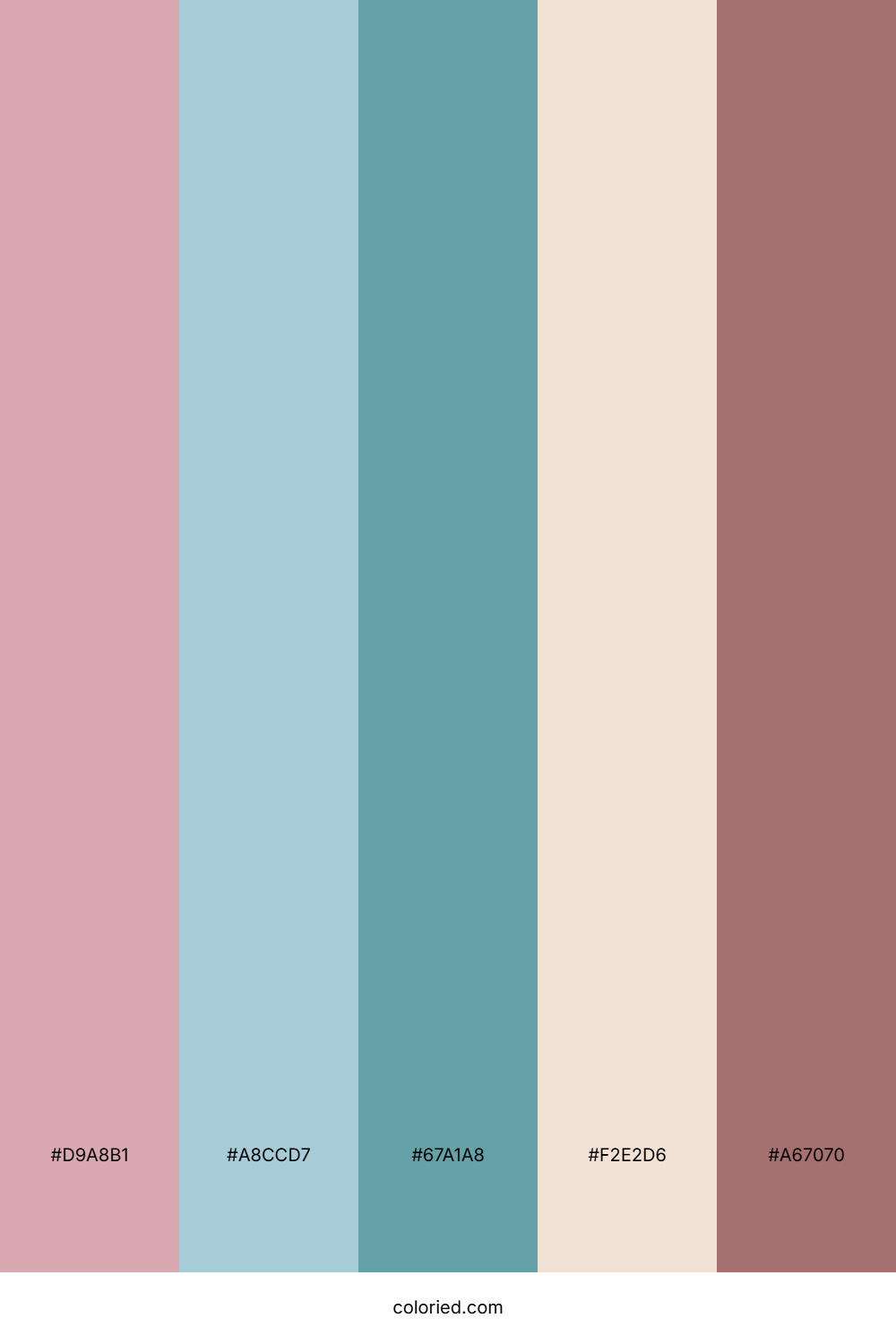 Pastel Seaside Dreams Color Palette