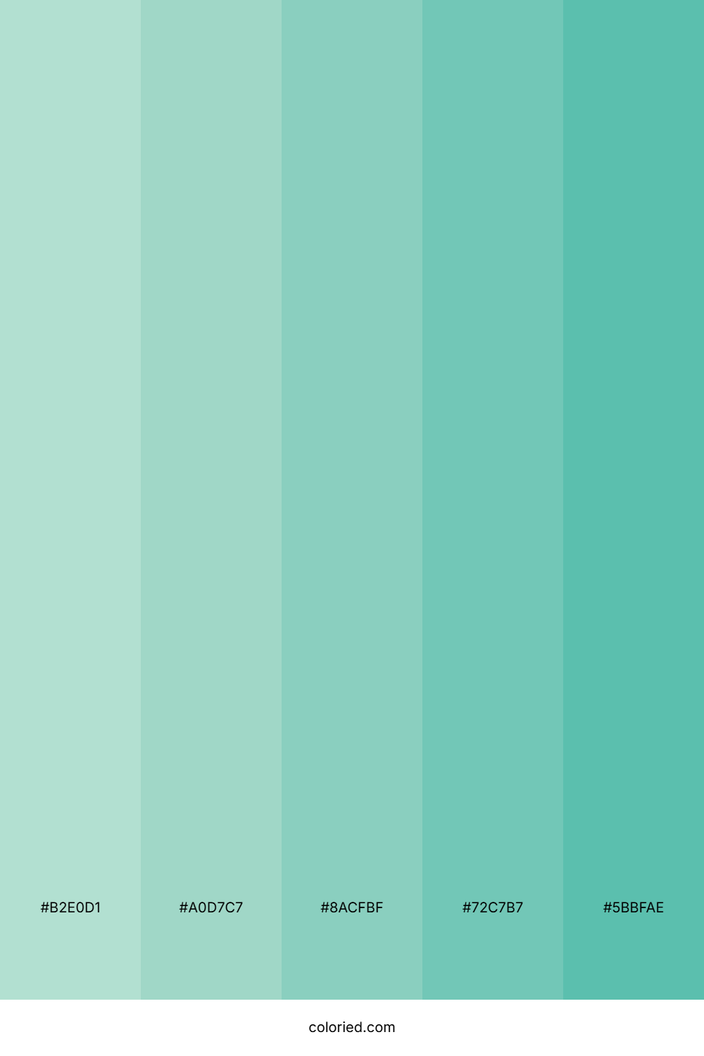 Pastel Teal Color Palette
