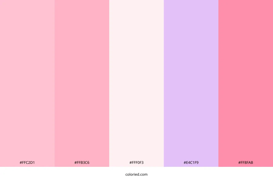 Pastel Valentines Color Palette