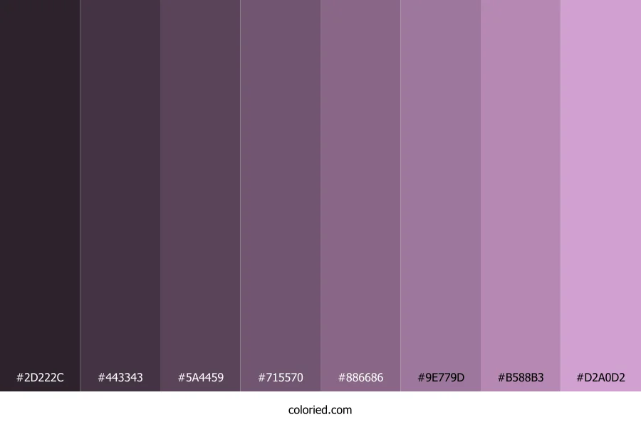 Pastel Violet Color Shades