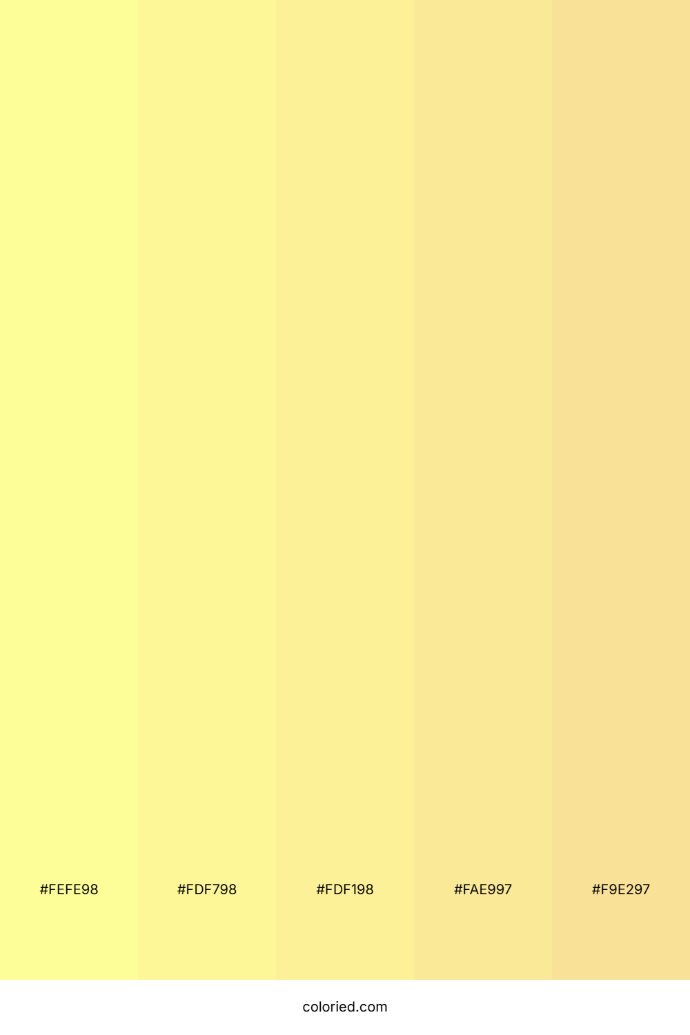Pastel Yellow and Soft Gold Color Palette