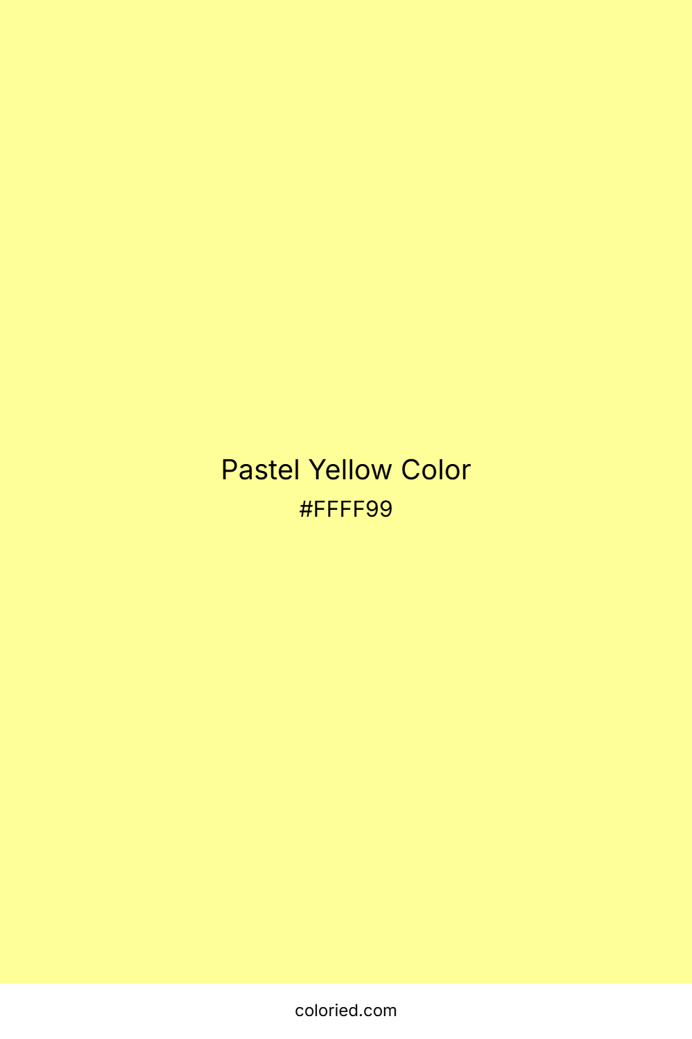 Pastel Yellow Color