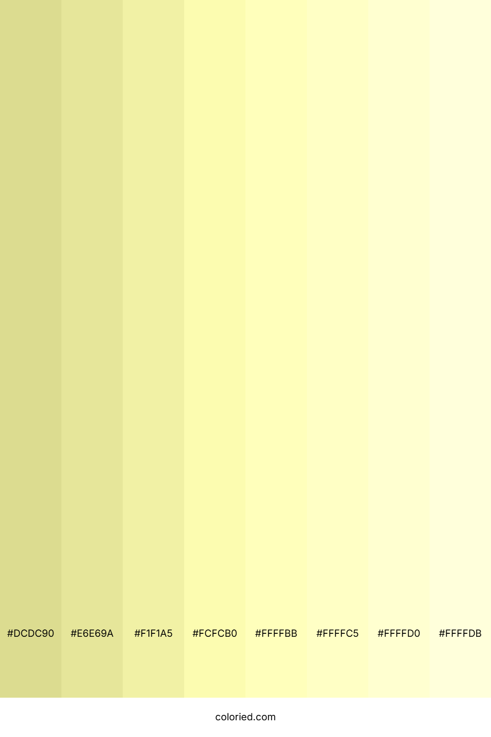 Pastel Yellow Shades