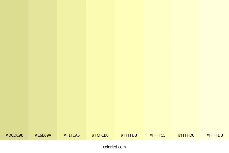 Pastel Yellow Shades