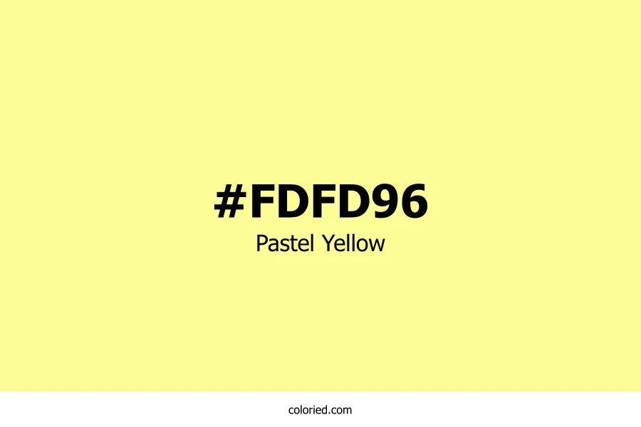 Pastel Yellow Color Hex Code