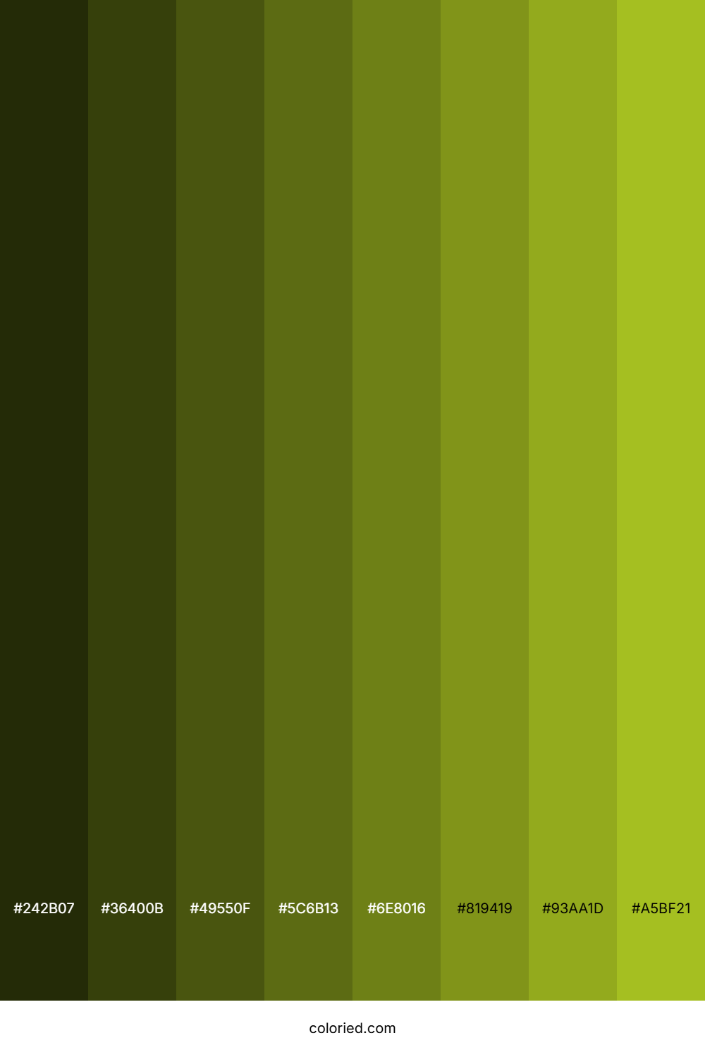 Pea Color Shades