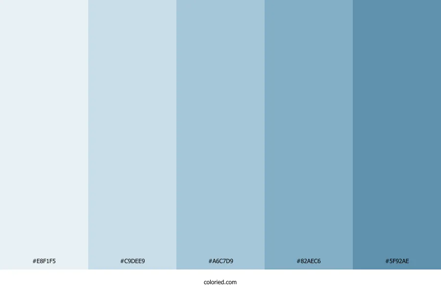 Peaceful Blue Color Palette