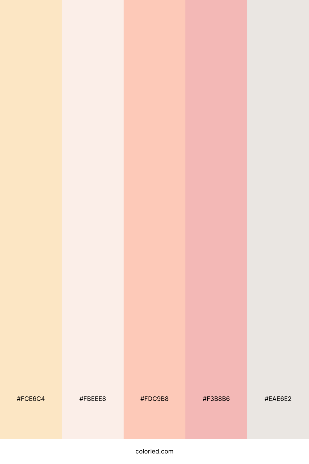 Peach And Sky Color Palette