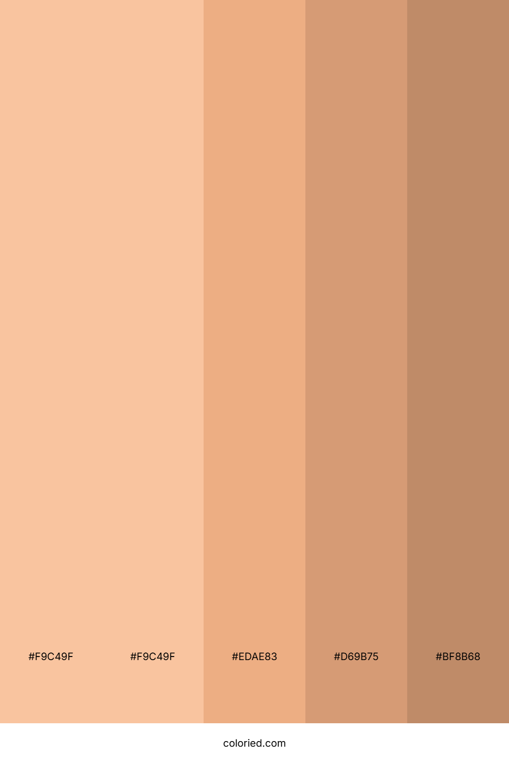 Peach and Tan Color Palette