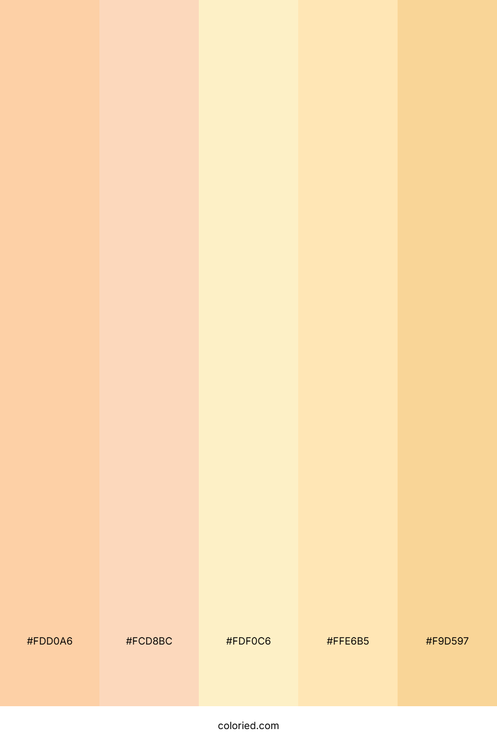 Peach And Vanilla Color Palette