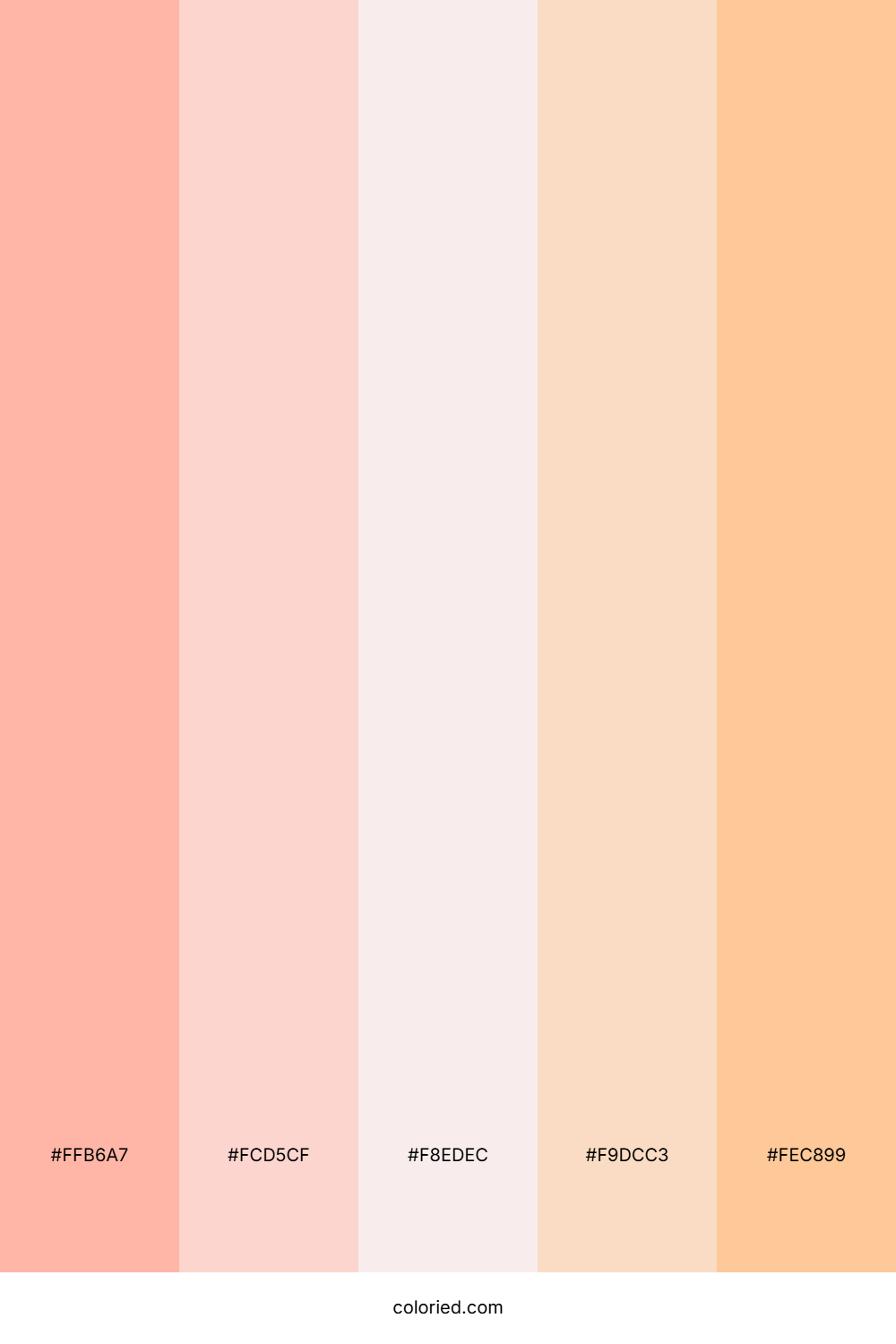 Peach Blossom Cream Color Palette