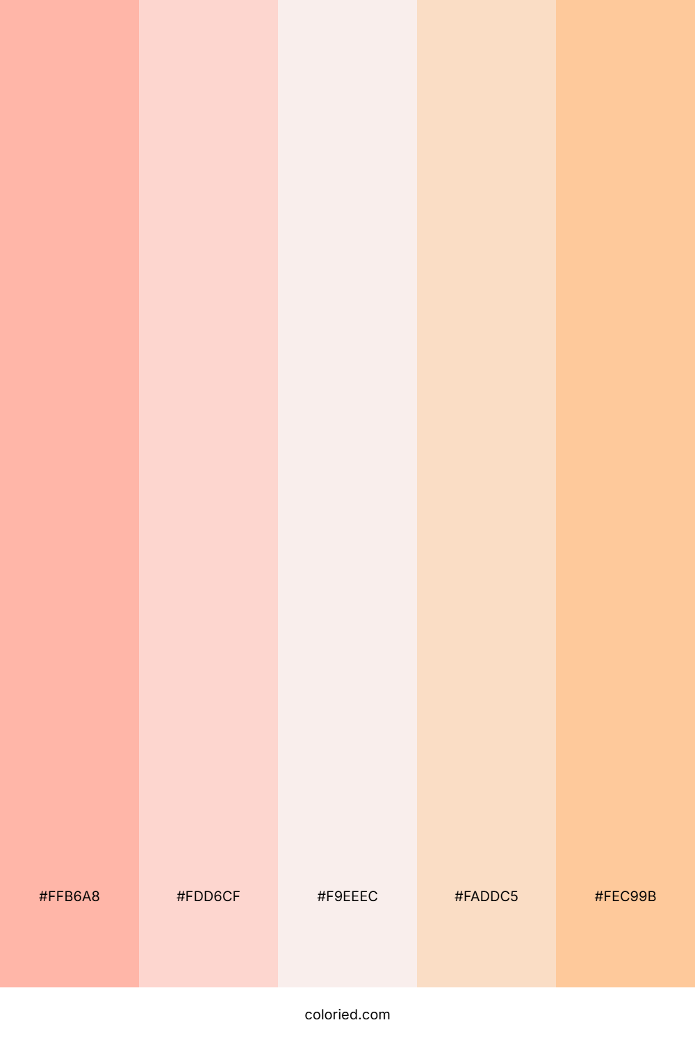 Peach Blossom Sky Color Palette