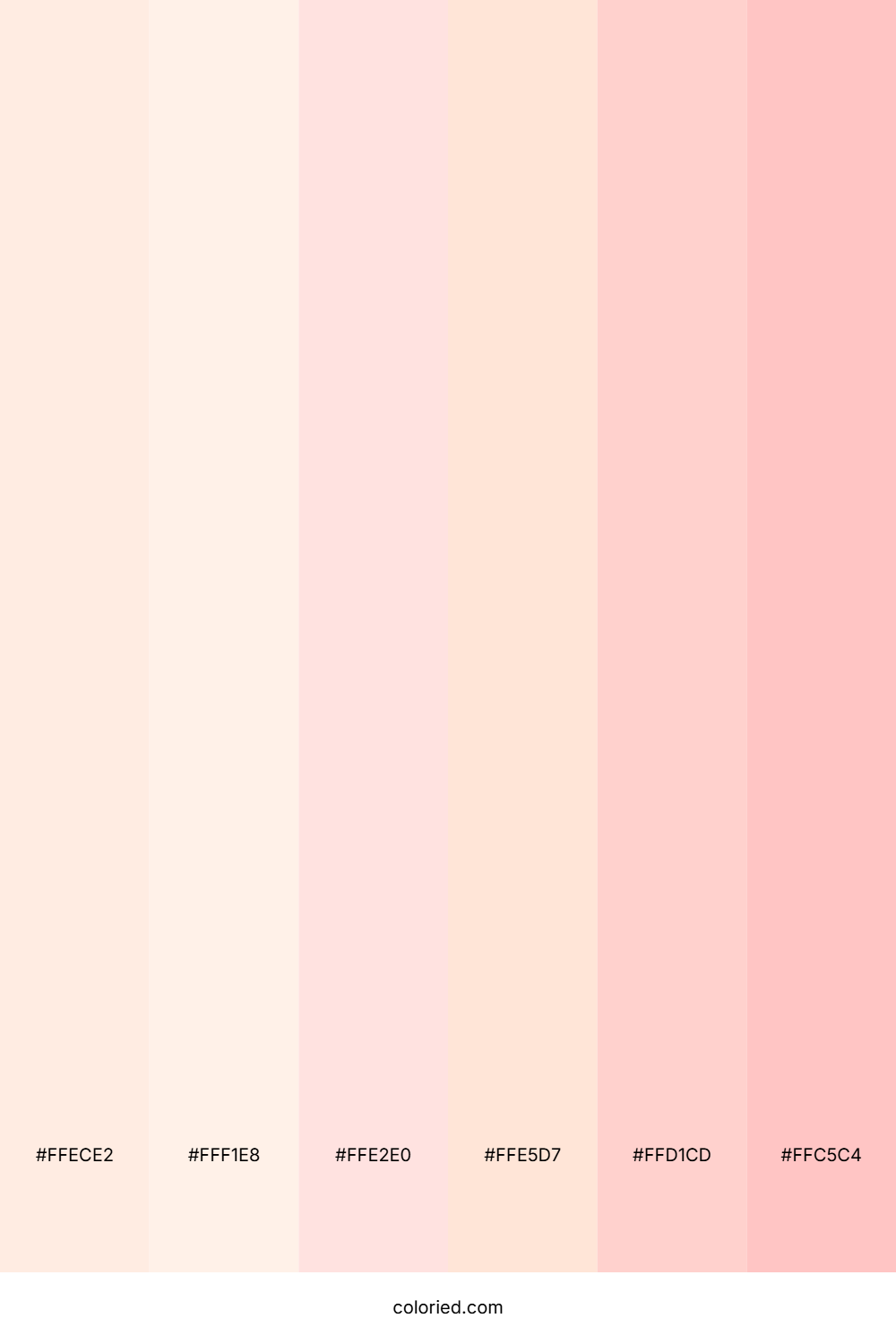 Peach Blush and Coral Glow Color Palette
