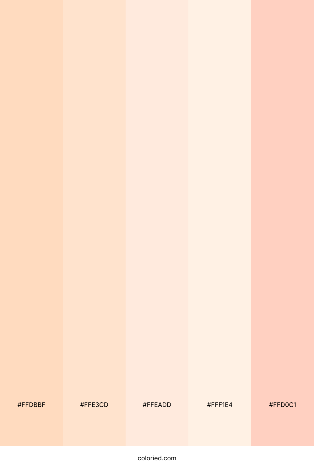 Peach Cream Glow Color Palette