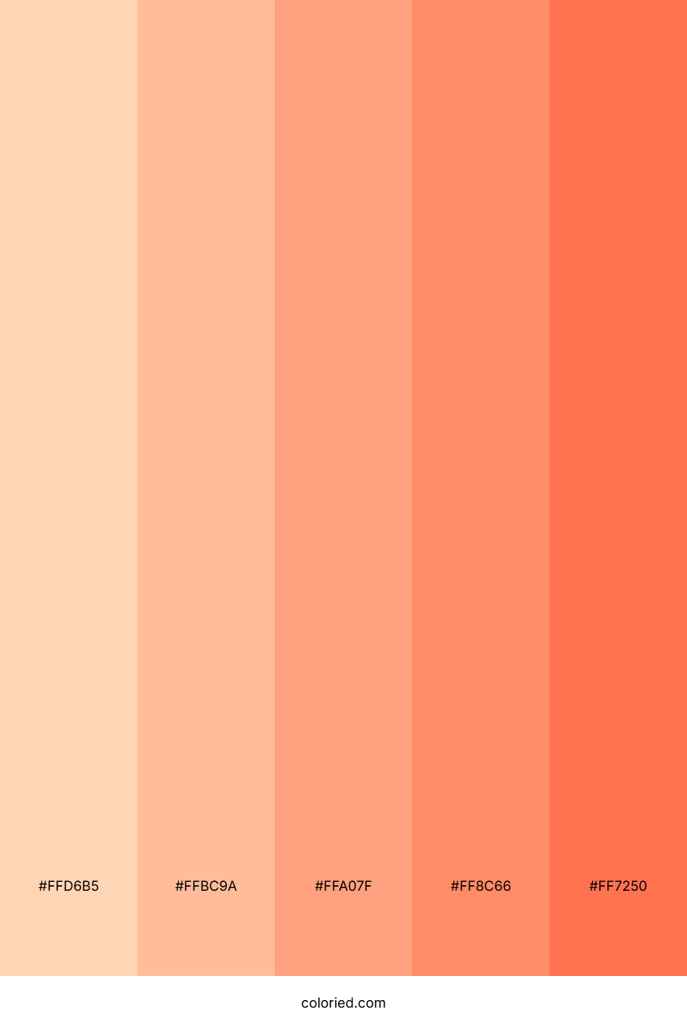 Peach Gradient Color Palette