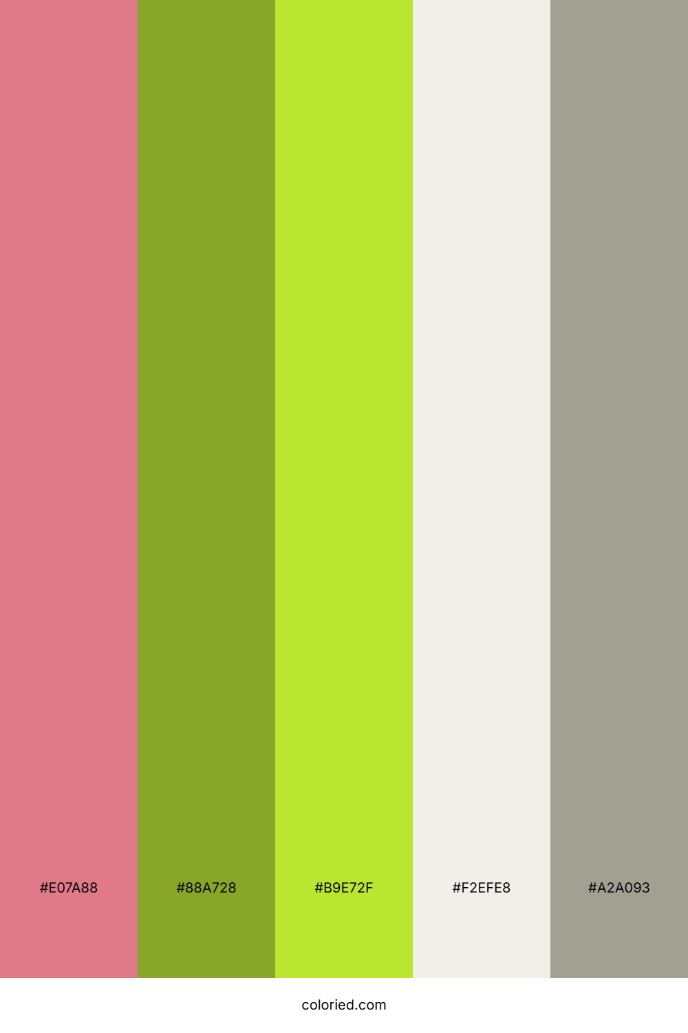 Peach Leaf Meadow Color Palette