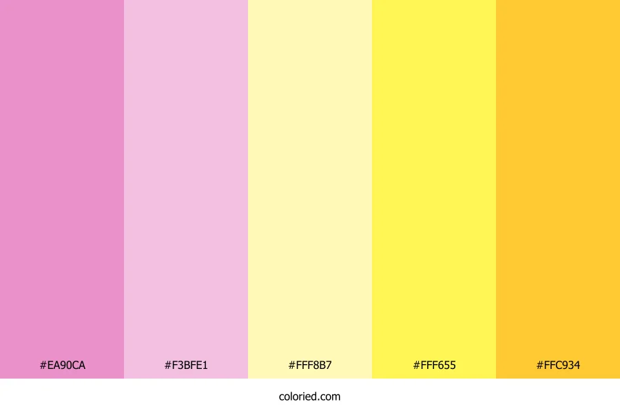 Peach Mimosa Delight Color Palette