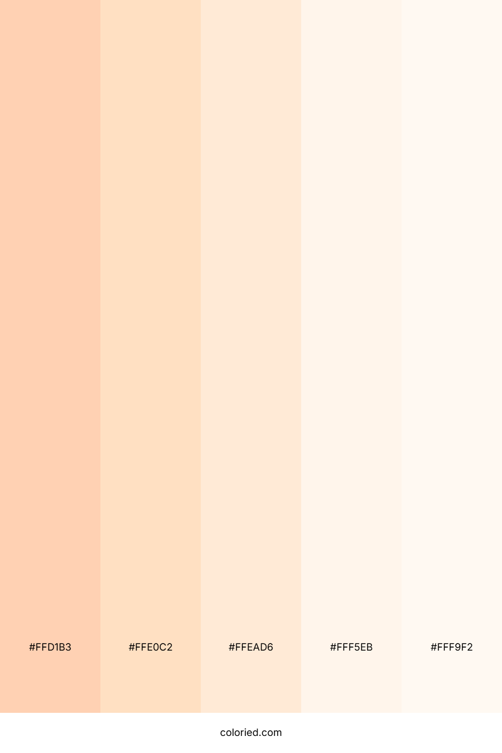 Peach Pastel Color Palette