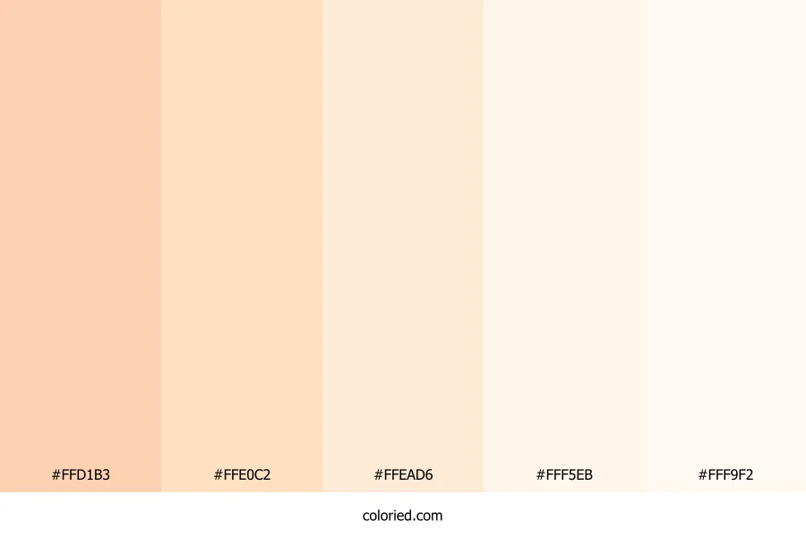 Peach Pastel Color Palette