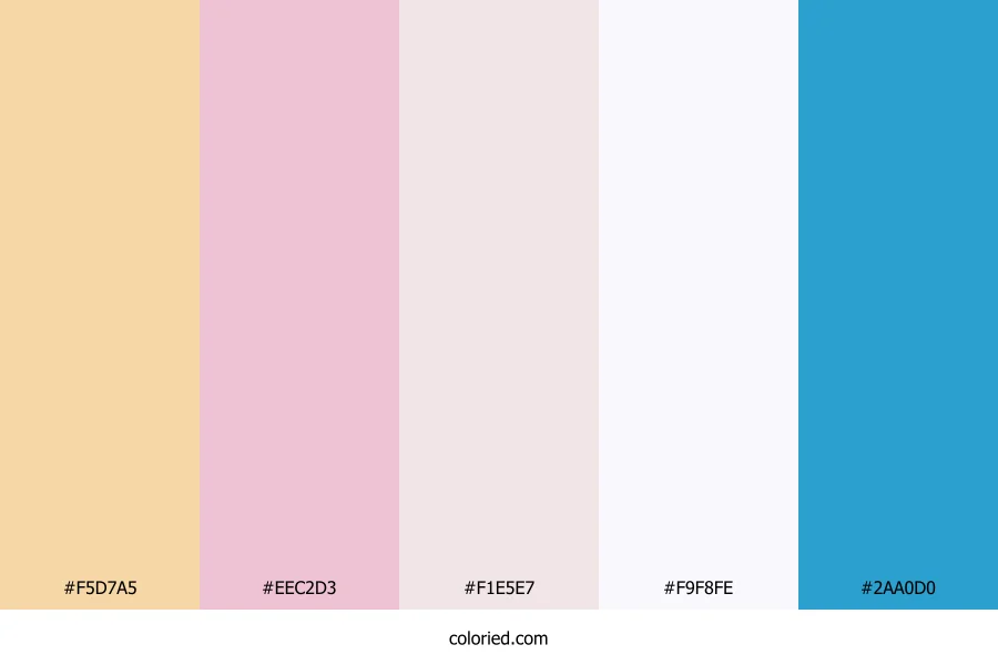 Peach Petal Sky Color Palette