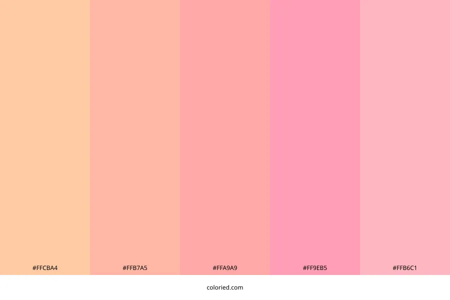 Peach Pink Color Palette