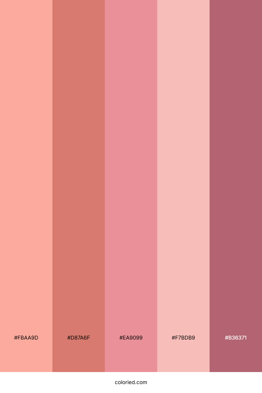 Peach Rosewood Blush Color Palette