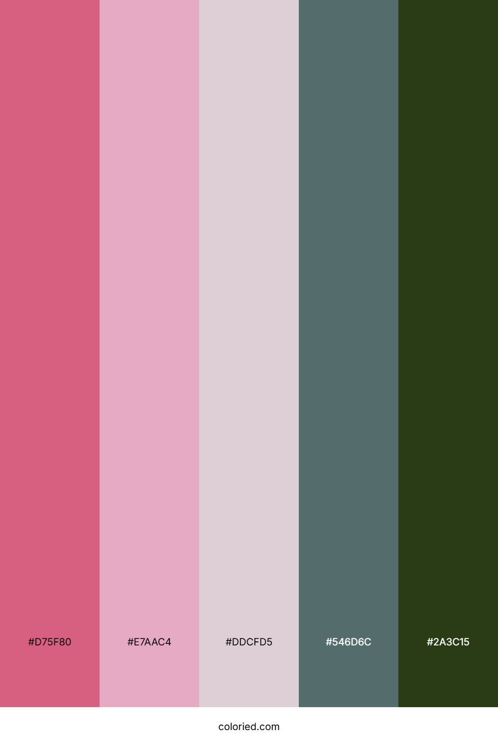 Peach Rosewood Fern Palette