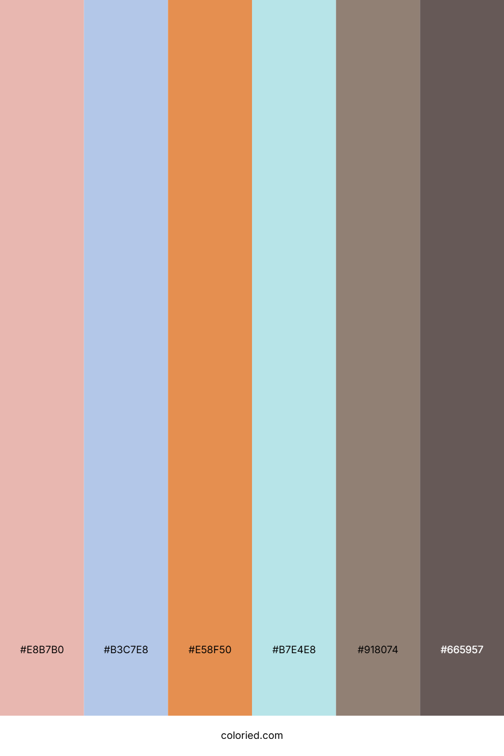 Peach Sky Mist Color Palette