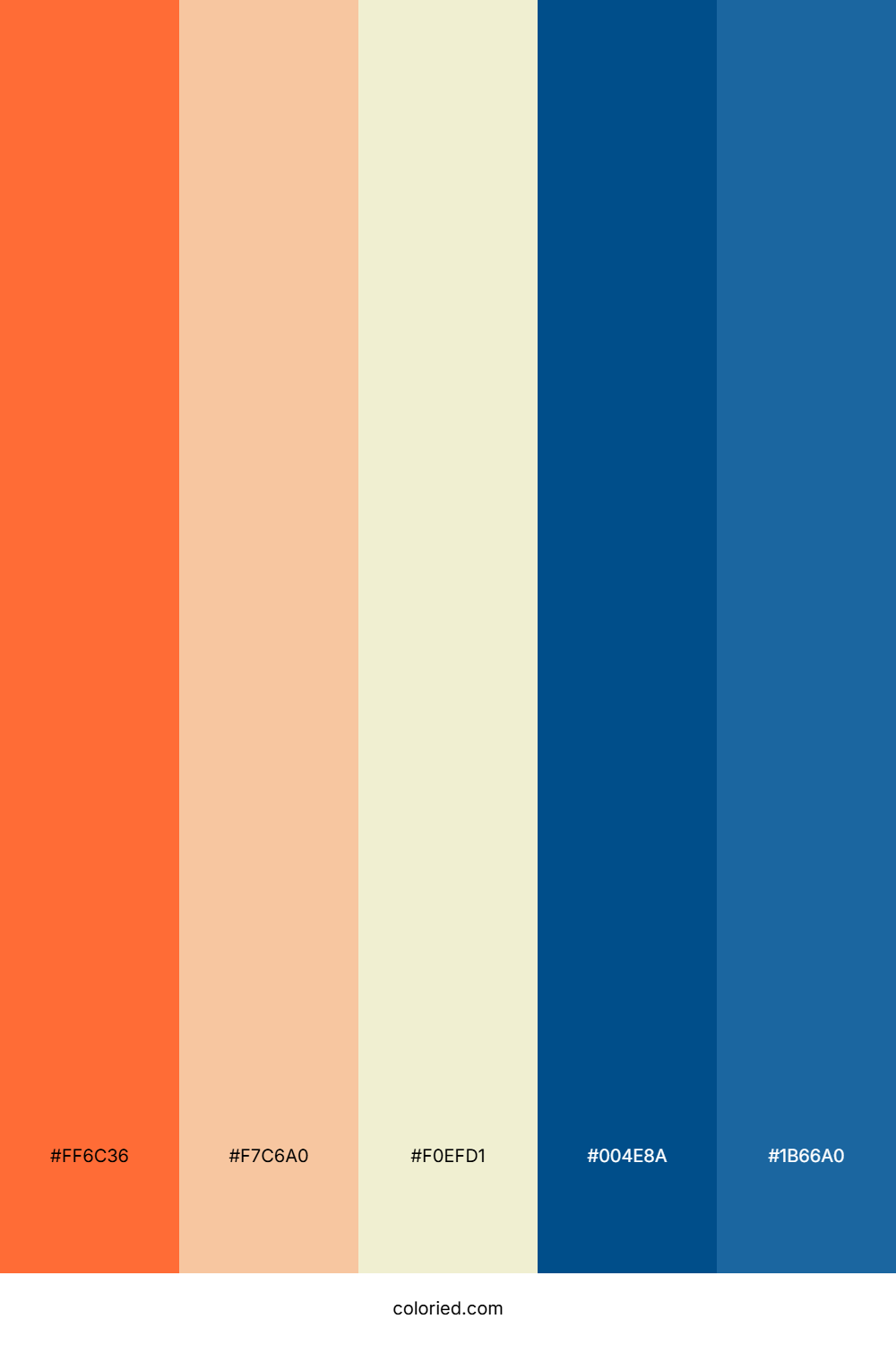 Peach Sky Ocean Color Palette