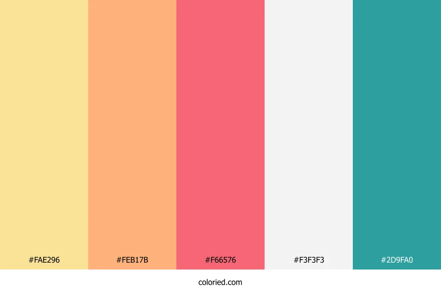 Peach Sunset Dream Color Palette