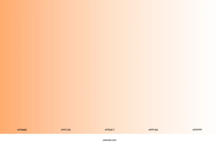 Peach to White Gradient