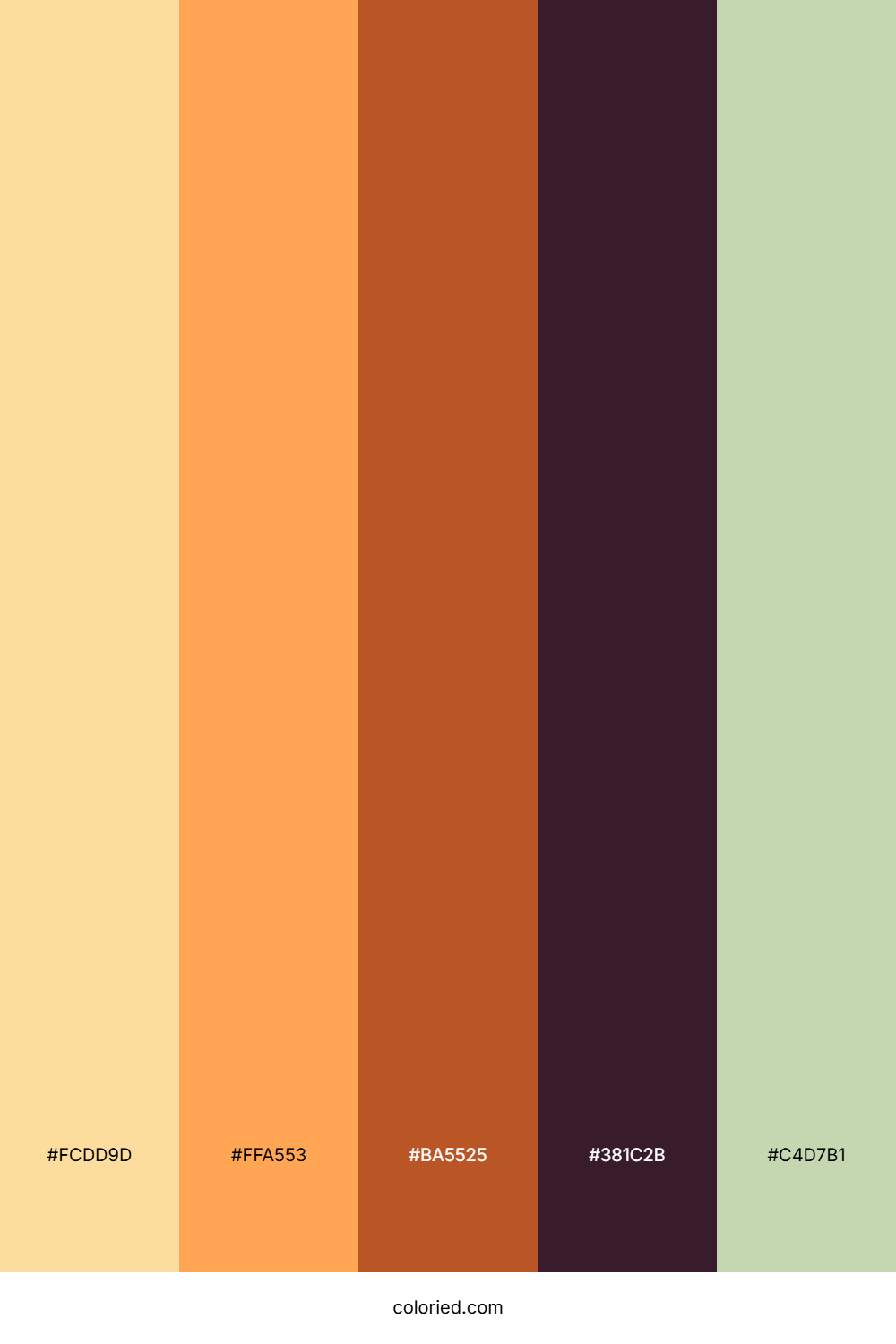 Peachy Autumn Orchard Color Palette