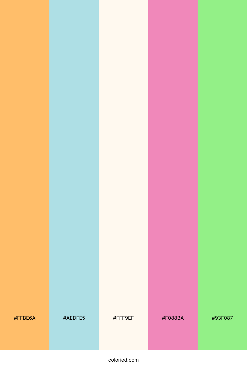 Peachy Cloud Party Color Palette