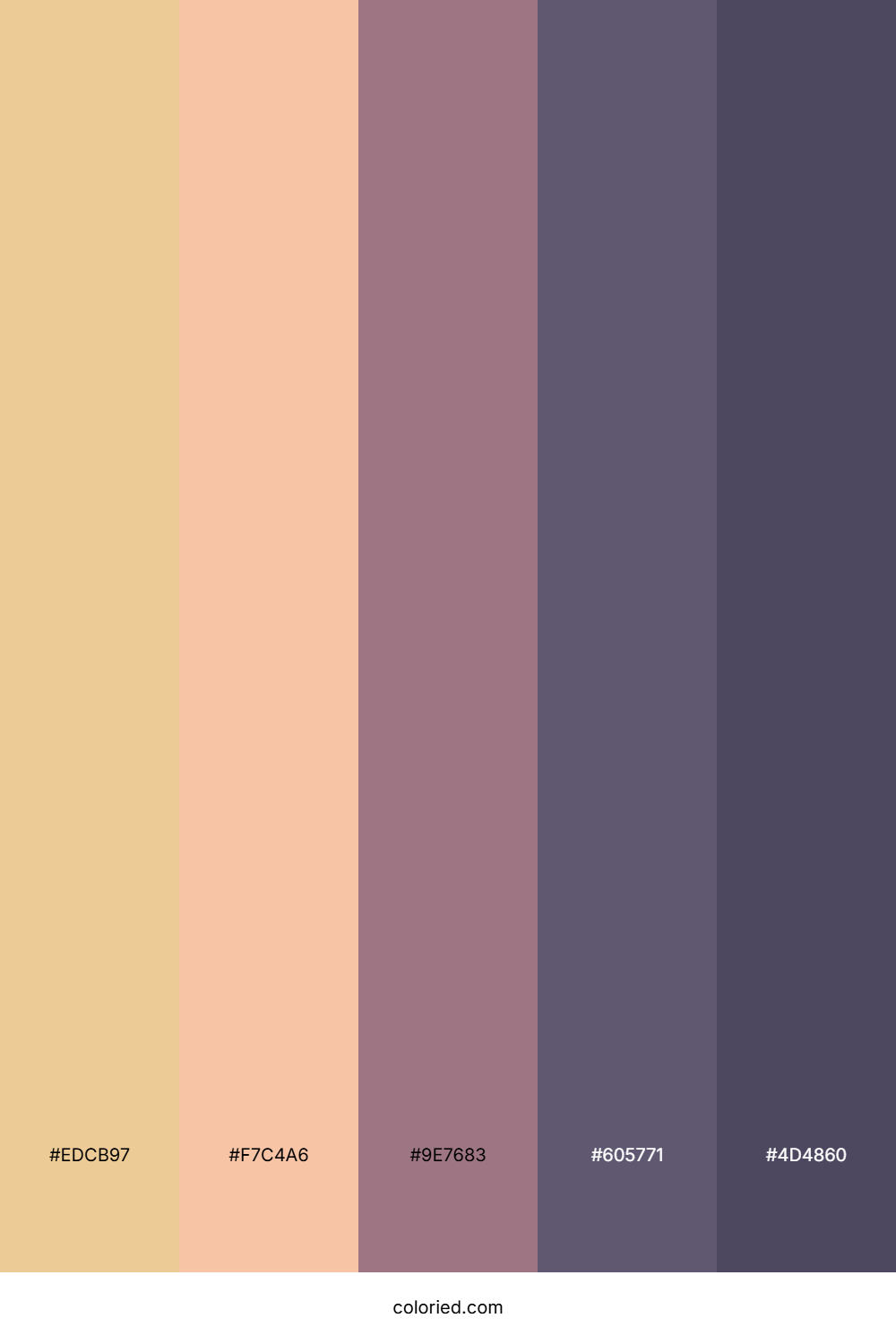 Peachy Dusk Harmony Color Palette