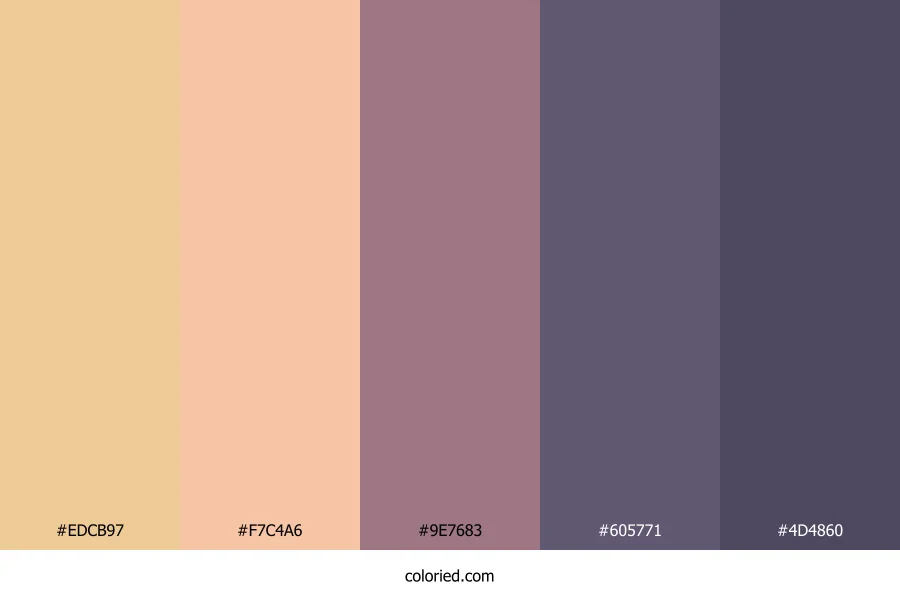Peachy Dusk Harmony Color Palette