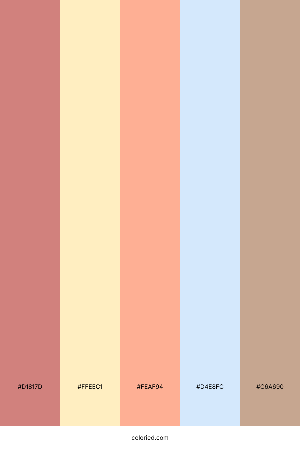 Peachy Pastel Dreams Color Palette